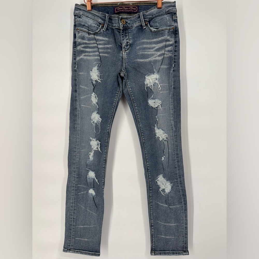 Divine Rights of Denim Distressed Holey Skinny Jeans